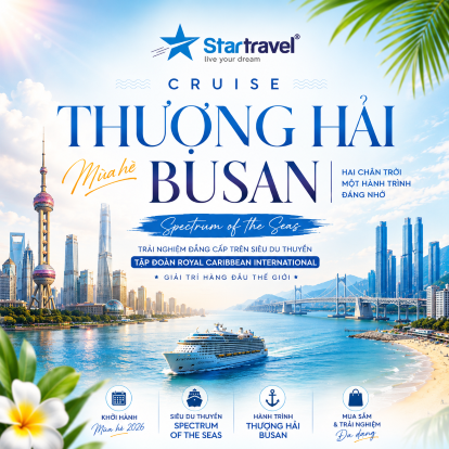 Thượng Hải – Busan | Mùa hè trên Siêu du thuyền Spectrum of the Seas